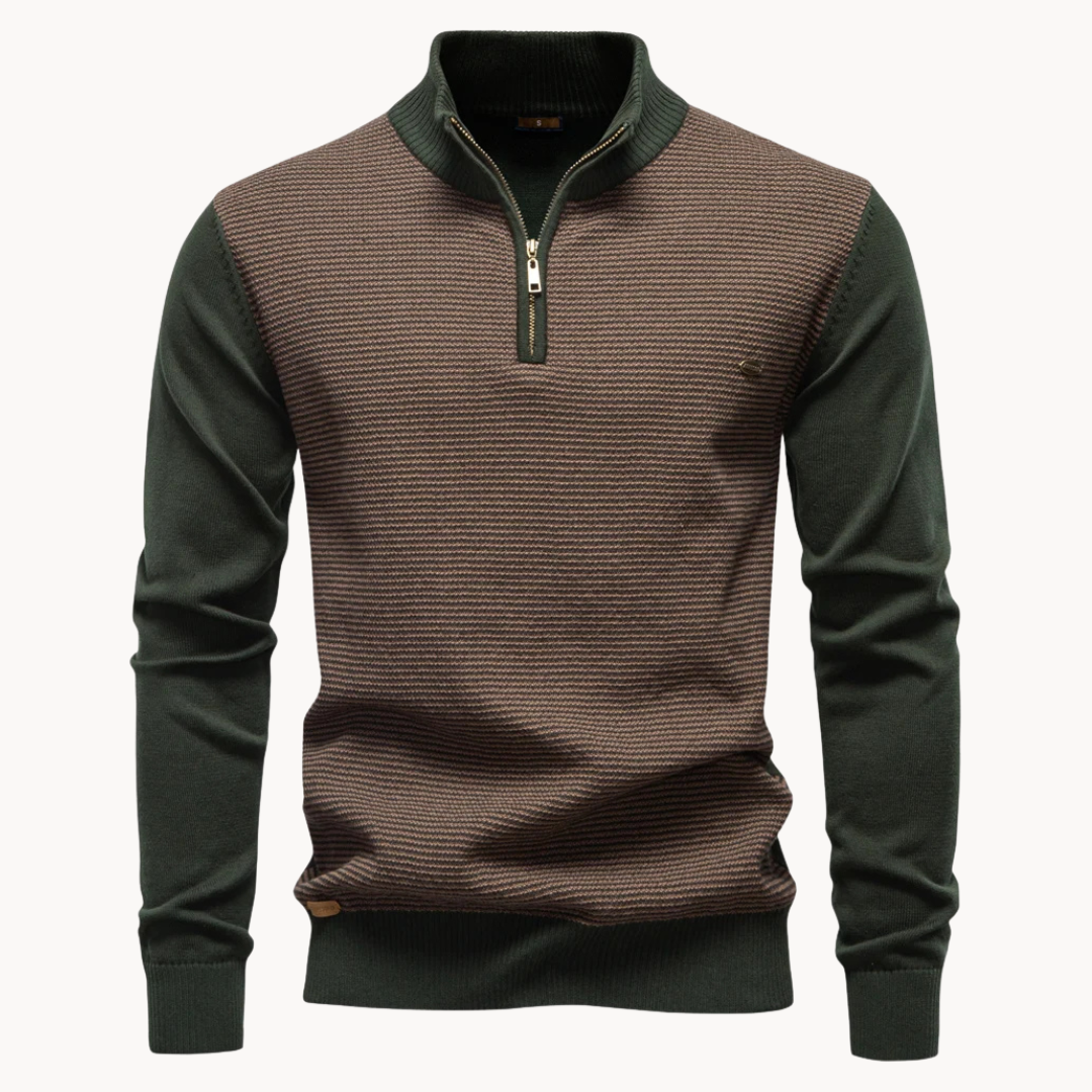 Lakeside Textured Quarter Zip Sweater