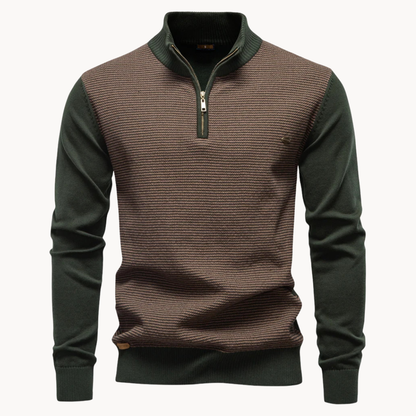 Lakeside Textured Quarter Zip Sweater