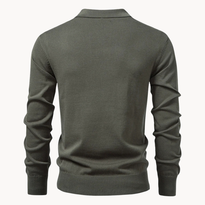 Eldridge Ribbed Zip Polo