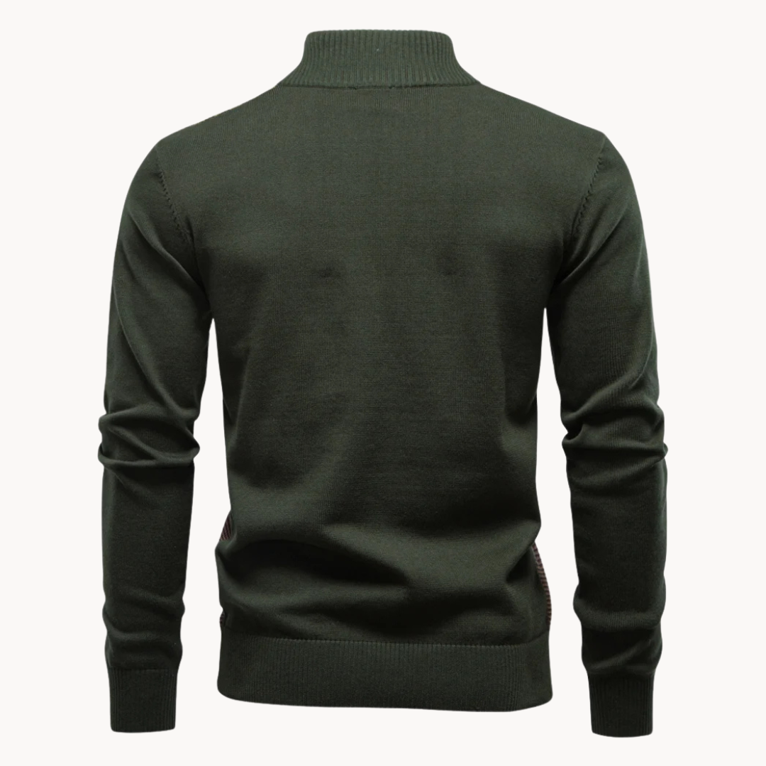 Lakeside Textured Quarter Zip Sweater