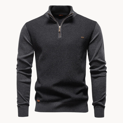 Lakeside Textured Quarter Zip Sweater