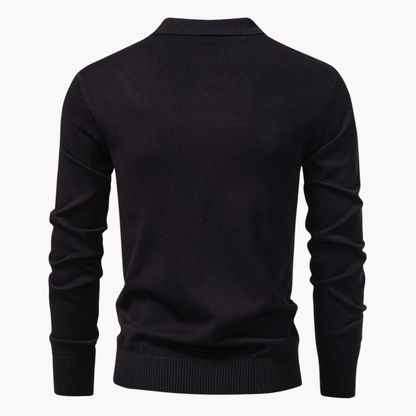 Eldridge Ribbed Zip Polo