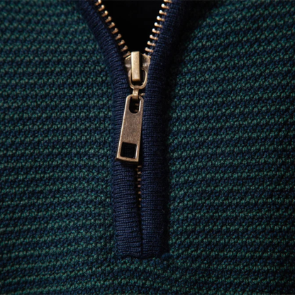 Lakeside Textured Quarter Zip Sweater