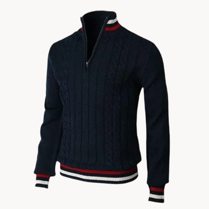 Carlisle Cable Quarter Zip Sweater