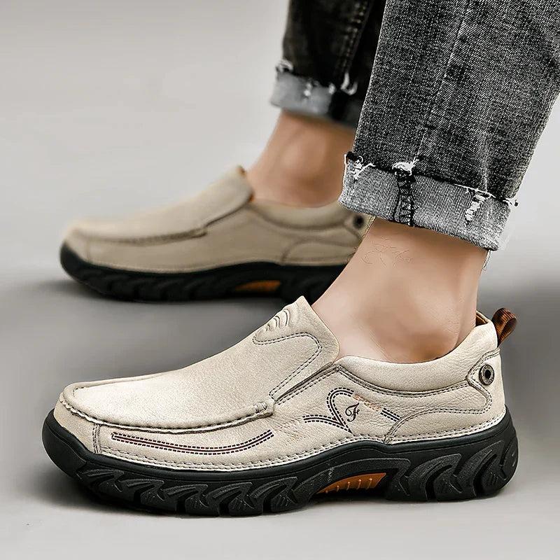 Leone Genuine Leather Slip-On Shoe