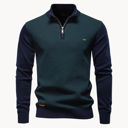 Lakeside Textured Quarter Zip Sweater
