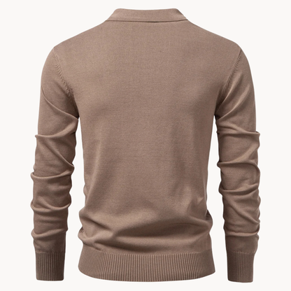 Eldridge Ribbed Zip Polo