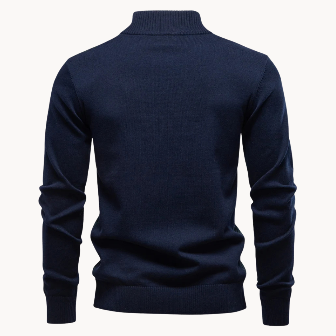 Lakeside Textured Quarter Zip Sweater