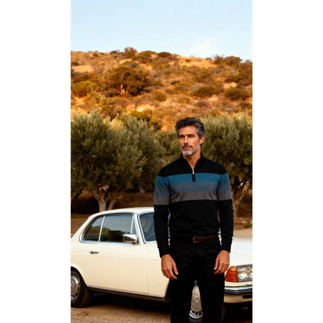 Burk Quarter Zip Sweater