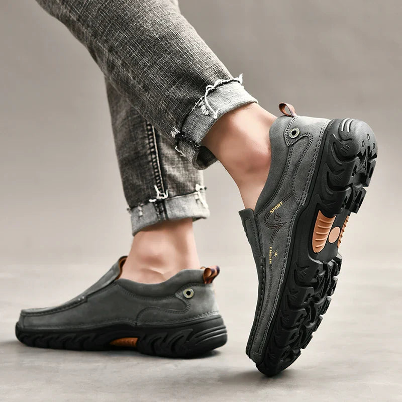 Leone Genuine Leather Slip-On Shoe