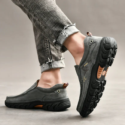 Leone Genuine Leather Slip-On Shoe