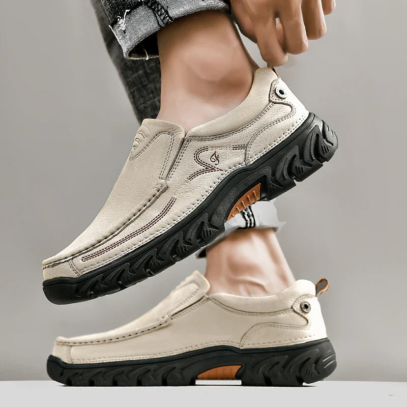 Leone Genuine Leather Slip-On Shoe