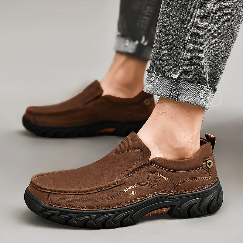 Leone Genuine Leather Slip-On Shoe