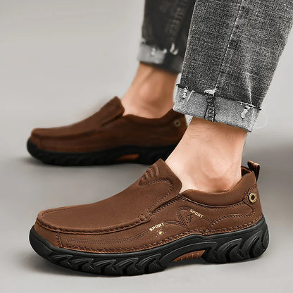 Leone Genuine Leather Slip-On Shoe