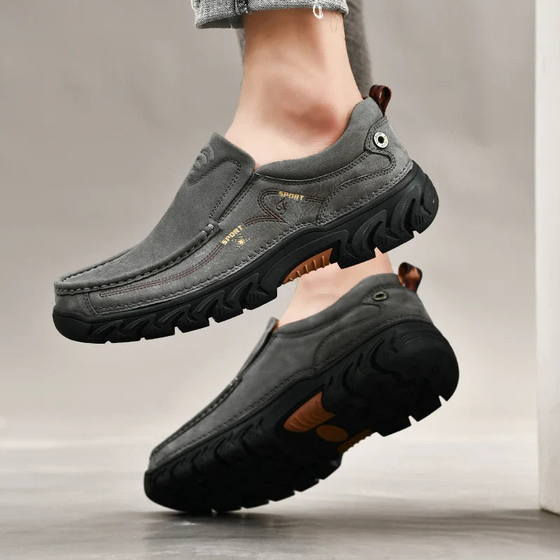 Leone Genuine Leather Slip-On Shoe