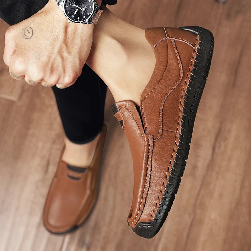 Romano Genuine Leather Slip-On Shoe