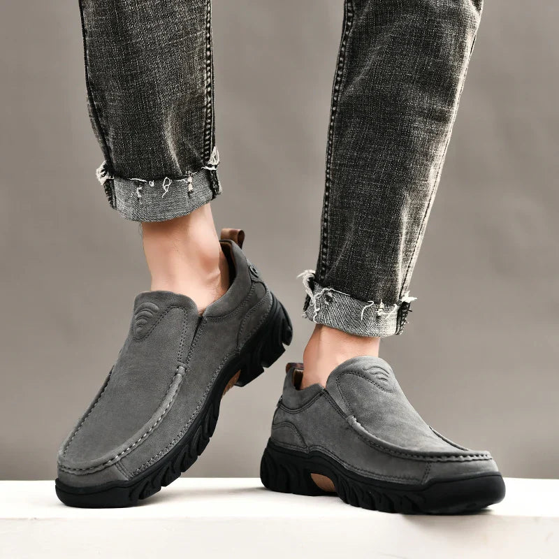 Leone Genuine Leather Slip-On Shoe