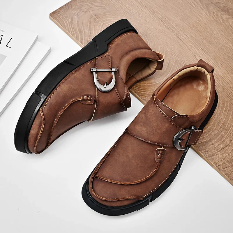 Armanio Genuine Leather Slip-On Shoe