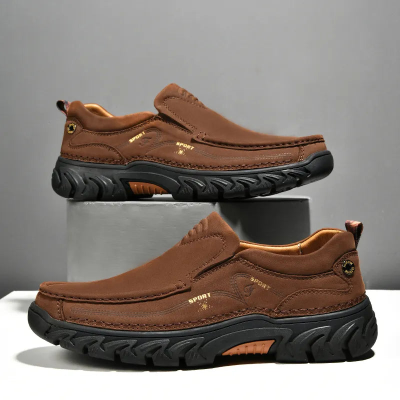 Leone Genuine Leather Slip-On Shoe