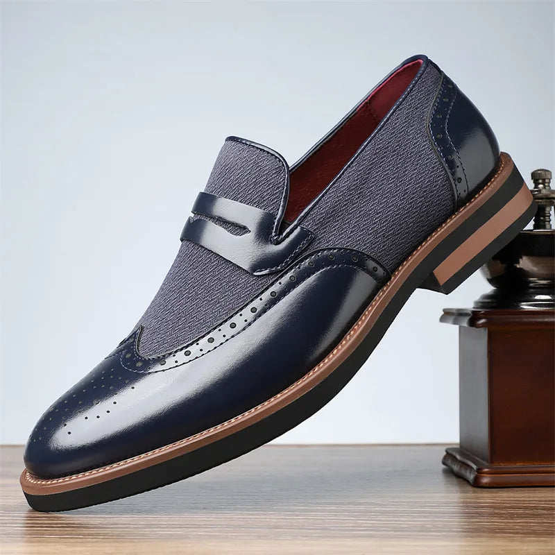 Brexley Leather Brogue Loafers