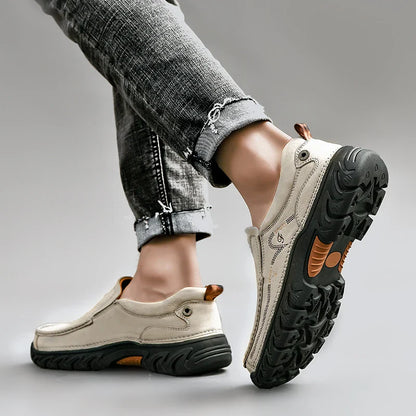 Leone Genuine Leather Slip-On Shoe