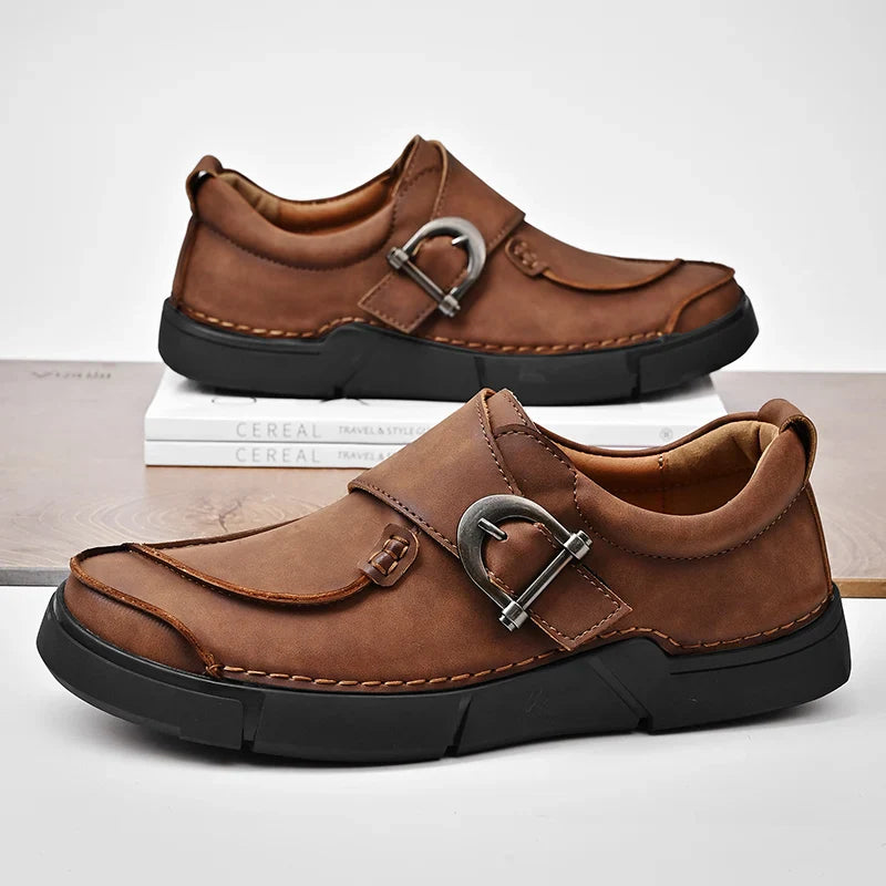Armanio Genuine Leather Slip-On Shoe