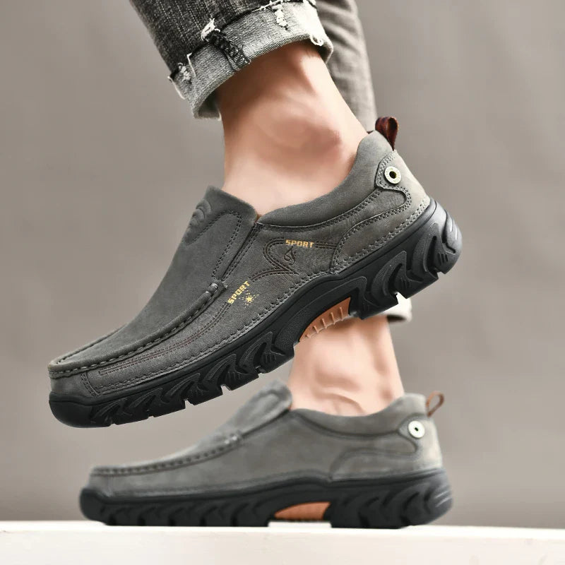 Leone Genuine Leather Slip-On Shoe