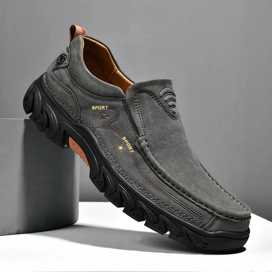 Leone Genuine Leather Slip-On Shoe