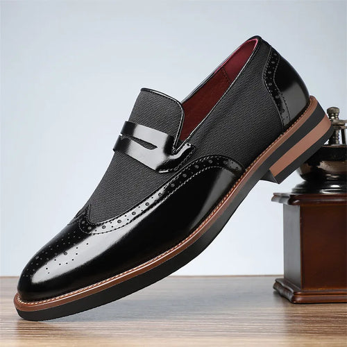 Brexley Leather Brogue Loafers