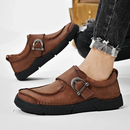 Armanio Genuine Leather Slip-On Shoe